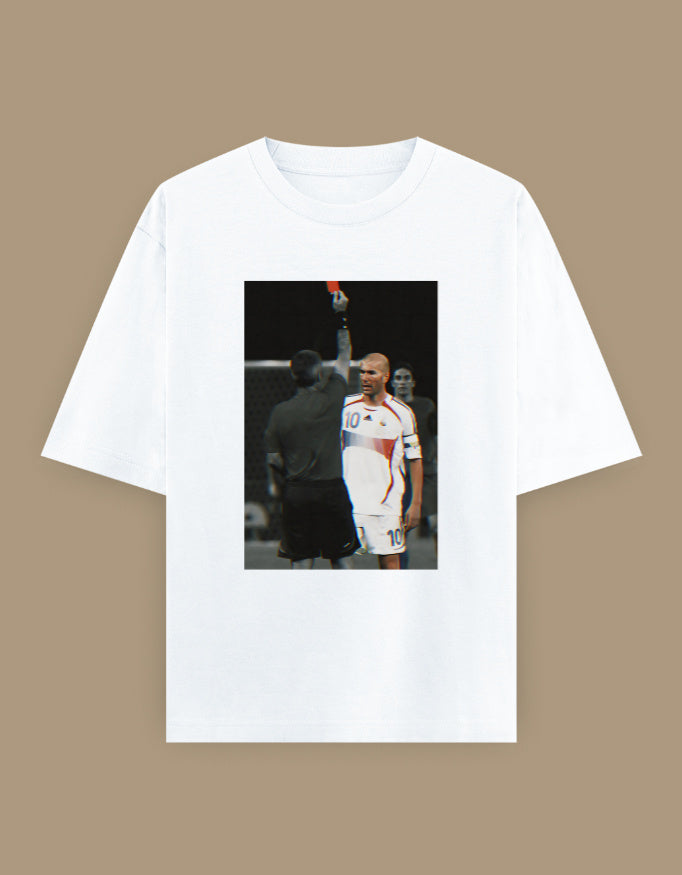 ZIDANE WORLD CUP RED CARD Unisex Oversized Classic T-Shirt
